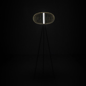 Zoom Lampada da terra LED Mizar 50cm X 50cm H 150cm Stones