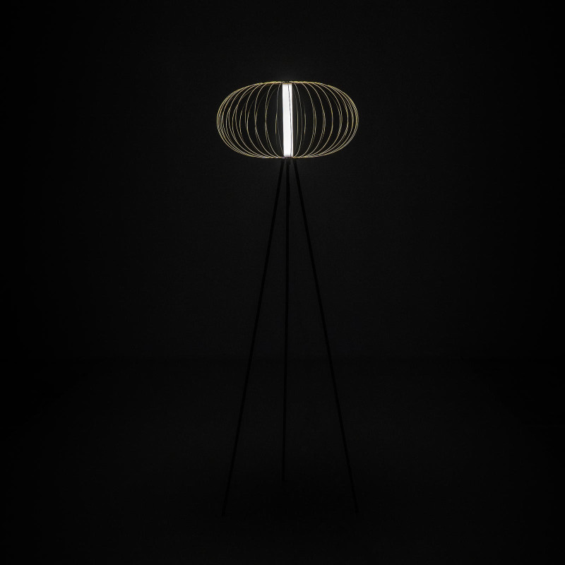 Lampada da terra LED Mizar 50cm X 50cm H 150cm Stones