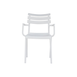 Zoom Sedia Olbia Con Braccioli In Polipropilene Bianca Moia