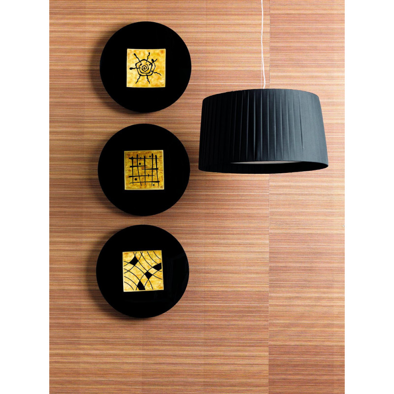Set di 3 Piatti decorativi Piatti 50cm X 50cm H 8cm Stones