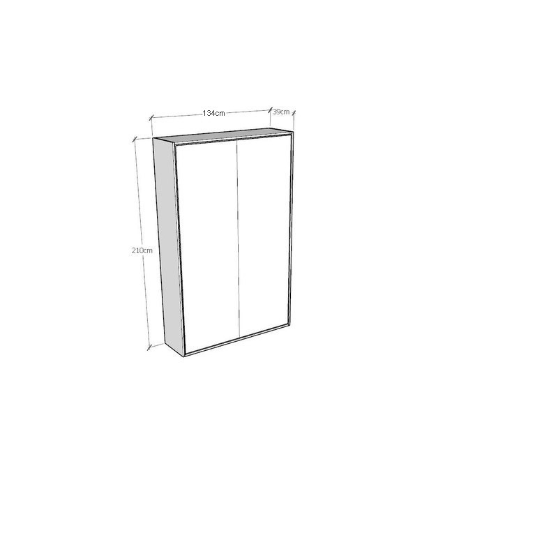 Letto a scomparsa 120 verticale Kentaro