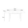 Tavolo Allungabile 110/170 x 75 cm Baud 75cm X 110/170cm H 75cm Stones