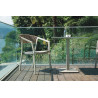 Piano in alluminio 70x70 antracite resistente per tavolo esterno