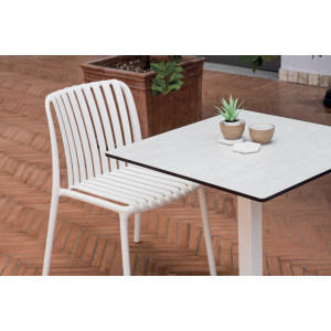 Zoom Piano In Alluminio 70X70 Bianco Moia