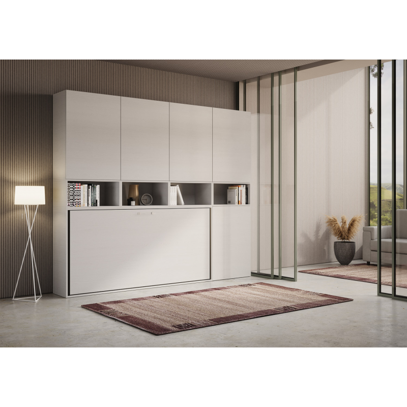 Letto a scomparsa singolo orizzontale Kando composizioni