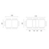 Tavolo Allungabile 130/210 x 80 cm Traffic 80cm X 130/210cm H 76cm Stones