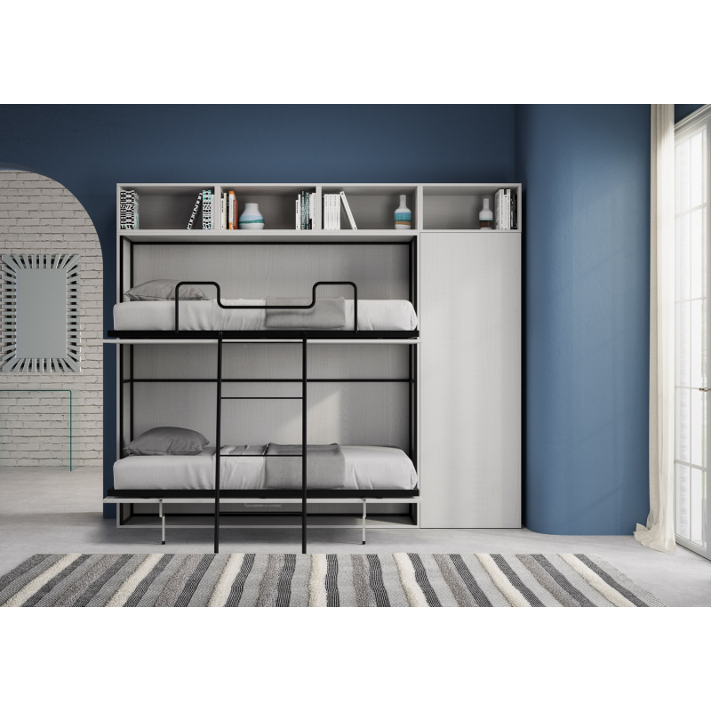 Letto a scomparsa doppio orizzontale Kando composizioni