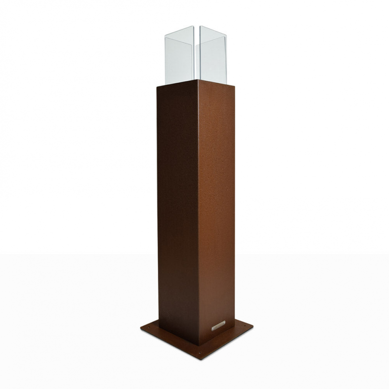 Camino a bioetanolo da giardino biocamino per esterno Capri 110 Ruggine