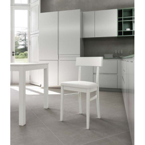 Sedia in legno laccato Monaco 44cm X 45cm H 82cm Stones