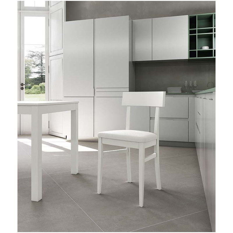 Set di 2 Sedie in legno laccato Monaco 44cm X 45cm H 82cm Stones