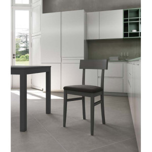 Sedia in legno laccato Monaco 44cm X 45cm H 82cm Stones