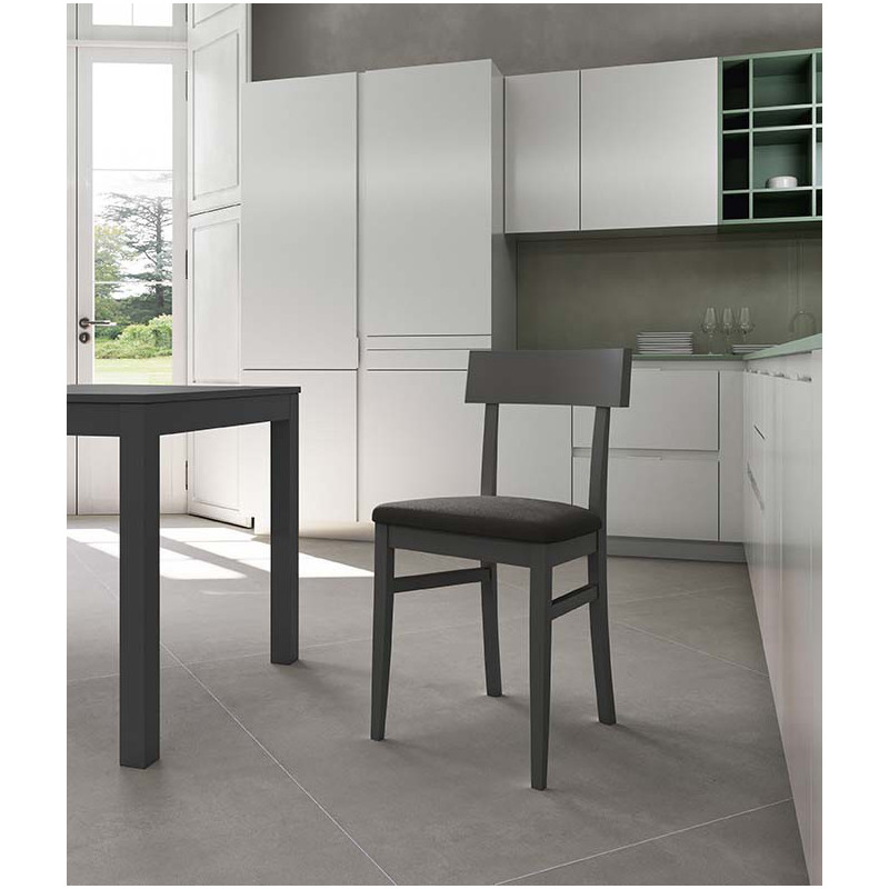 Set di 2 Sedie in legno laccato Monaco 44cm X 45cm H 82cm Stones