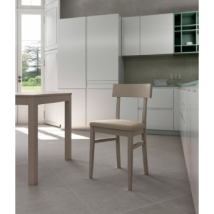 Sedia in legno laccato Monaco 44cm X 45cm H 82cm Stones