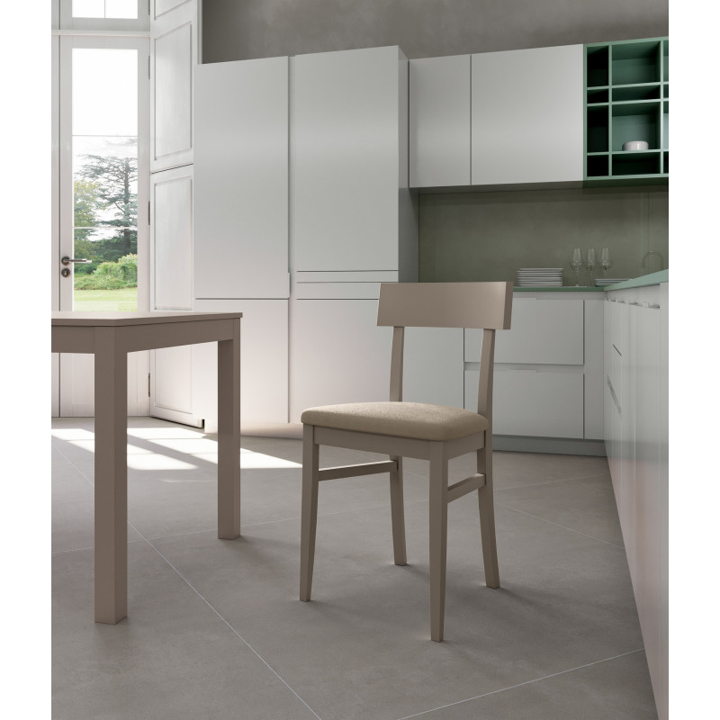 Set di 2 Sedie in legno laccato Monaco 44cm X 45cm H 82cm Stones