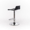set da 2 Sgabello in polipropilene Fred 39cm X 41cm H 72/94cm Stones