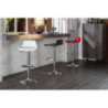 set da 2 Sgabello in polipropilene Fred 39cm X 41cm H 72/94cm Stones
