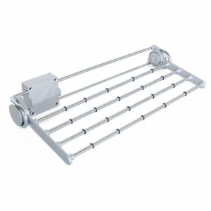 Zoom Porta pantaloni laterale estraibile Self, Verniciato alluminio, Acciaio e Tecnoplastica.