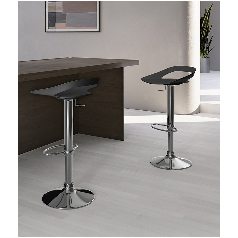 Set da 2 Sgabello in polipropilene Glen 40cm X 40cm H 69/91cm Stones