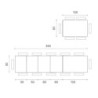 Tavolo Allungabile 120/175/230 /290/350 x 83 cm Executive 83cm X 120/175/230 /290/350cm H 75cm Stones