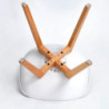 Set di 4 Sedie in polipropilene Carlotta 48.5cm X 52cm H 82cm Stones