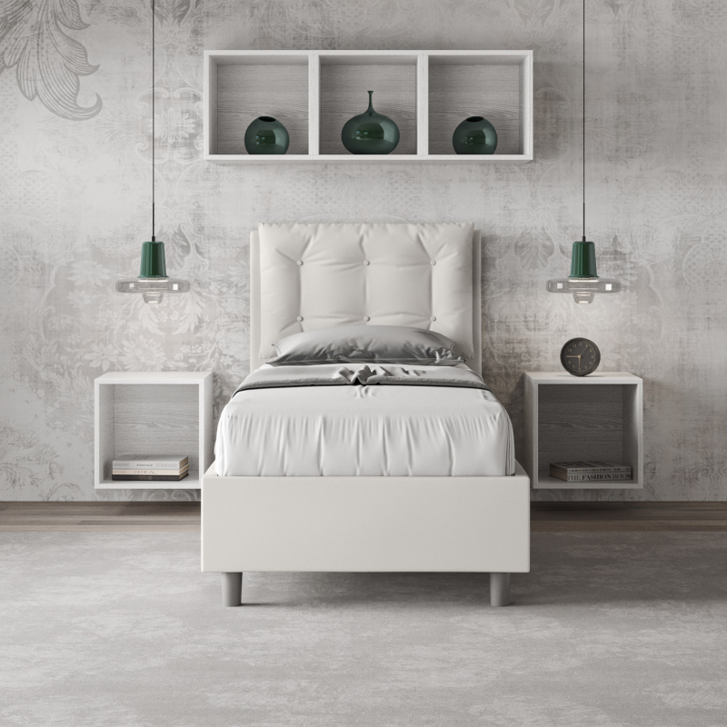 Letto imbottito Singolo 80x190 cm Annalisa