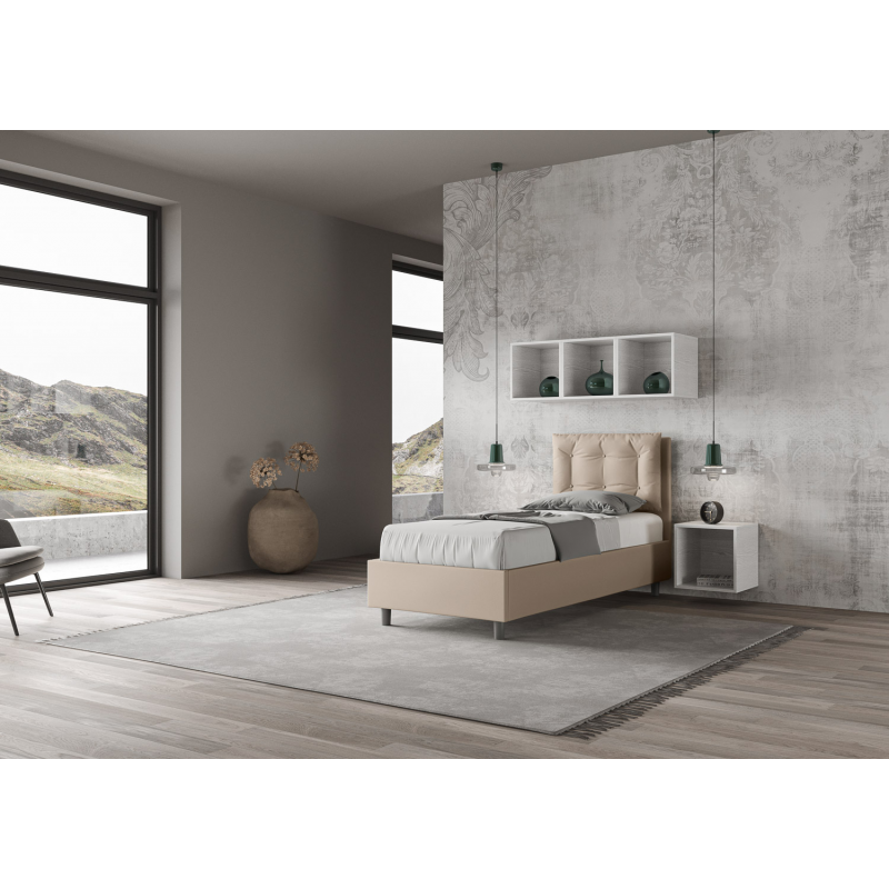 Letto imbottito Singolo 80x190 cm Annalisa