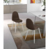 Set di 4 Sedie in Similrattan Martina 43cm X 38cm H 86.5cm Stones