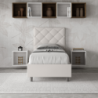 Letto imbottito Singolo 80x210 cm Priya