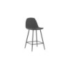 Set di 2 Sgabelli in Similpelle Brigitte 50cm X 43cm H 91cm Stones