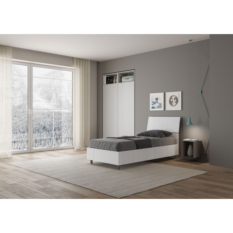 Letto Singolo 80x190 cm testata inclinata Demas