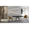 Tavolo allungabile con top in ceramicaKyoto 120 90cm X 120-180cm H 75cm Stones