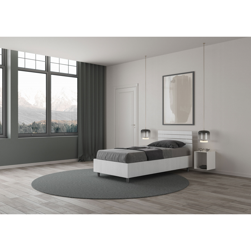 Letto Singolo 80x190 cm testata dritta con doghe Ankel