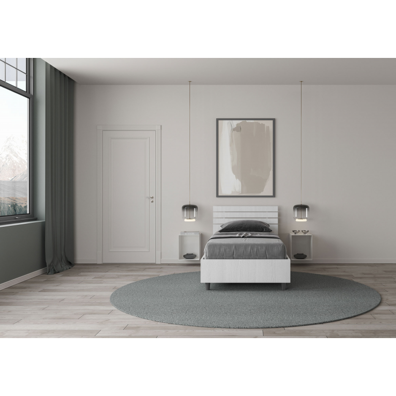 Letto Singolo 80x190 cm testata inclinata con doghe Ankel