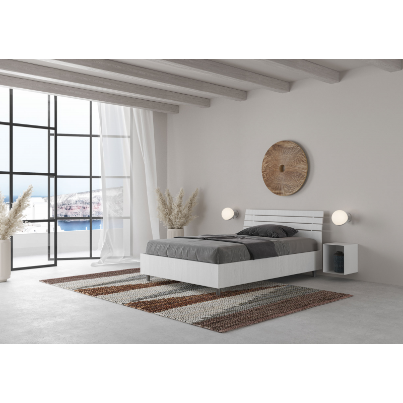 Letto Singolo 80x190 cm testata inclinata con doghe Ankel