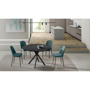 Tavolo allungabile con top in ceramica Roll 120cm X 80-120cm H 76cm Stones