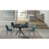 Tavolo allungabile con top in ceramica Roll 120cm X 80-120cm H 76cm Stones