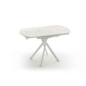Zoom Tavolo allungabile con top in ceramica Roll 120cm X 80-120cm H 76cm Stones