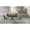 Tavolo allungabile con top in ceramica Roll 120cm X 80-120cm H 76cm Stones