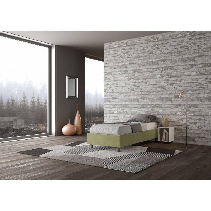 Letto Sommier imbottito Singolo 80x190 cm Azelia