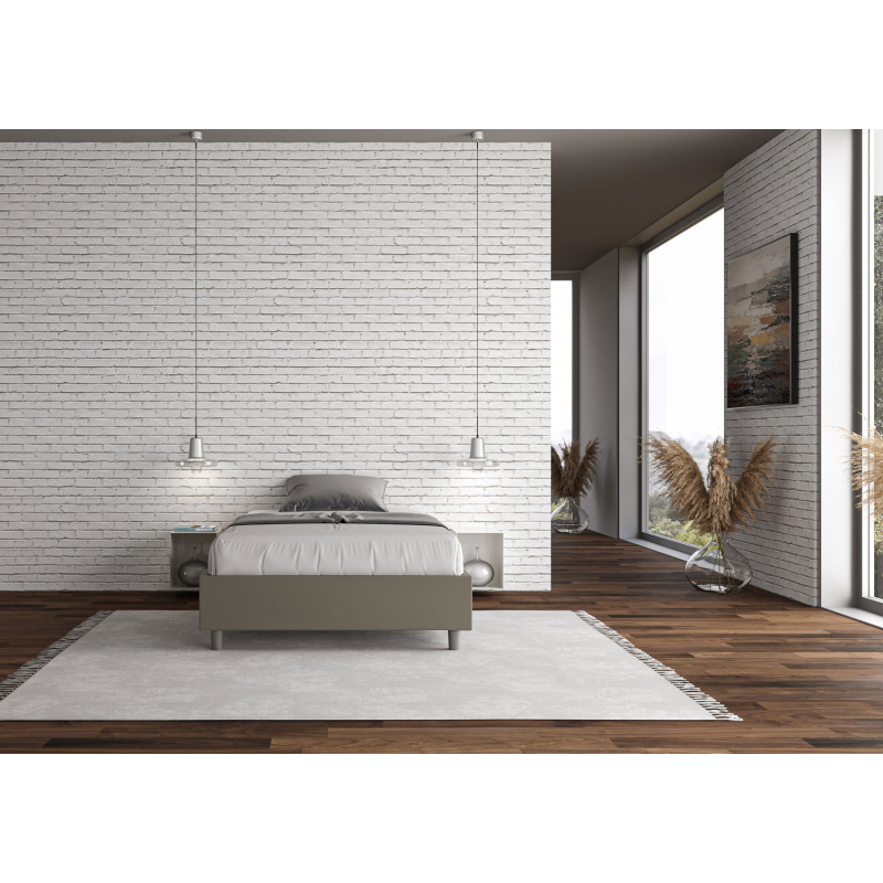Letto Sommier imbottito 1 piazza e mezza 120x190 cm Azelia
