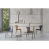 Set di 4 Sedie in similcuoio Break 49cm X 56cm H 82cm Stones