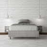 Letto Sommier imbottito 1 piazza e mezza 120x190 cm tessuto Aragona Azelia