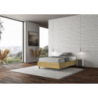 Letto Sommier imbottito 1 piazza e mezza 120x190 cm tessuto Aragona Azelia