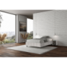 Letto Sommier imbottito 1 piazza e mezza 120x190 cm tessuto Aragona Azelia