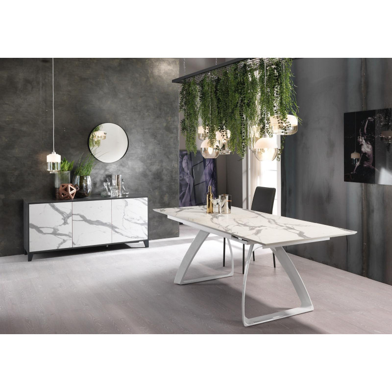 Tavolo Allungabile 170/270 x 90 cm Barret 90cm X 170/270cm H 76cm Stones