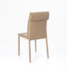 Set di 4 sedie in similpelle Carla 44cm X 56cm H 91cm Stones