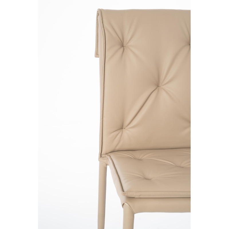 Set di 4 sedie in similpelle Carla 44cm X 56cm H 91cm Stones