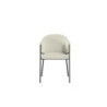 Set di 2 Sedie rivestita in tessuto easy-clean Gambe in metallo verniciato Medea 53cm X 60cm H 78cm Stones