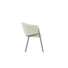 Set di 2 Sedie rivestita in tessuto easy-clean Gambe in metallo verniciato Medea 53cm X 60cm H 78cm Stones