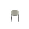 Set di 2 Sedie rivestita in tessuto easy-clean Gambe in metallo verniciato Medea 53cm X 60cm H 78cm Stones